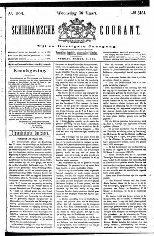 Schiedamsche Courant 1881-03-30