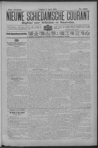 Nieuwe Schiedamsche Courant 1921-04-08
