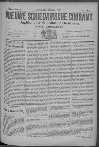 Nieuwe Schiedamsche Courant 1900-10-07