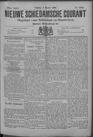 Nieuwe Schiedamsche Courant 1900-03-09