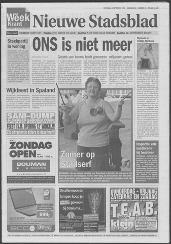 Het Nieuwe Stadsblad 2008-09-03