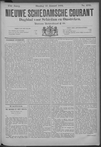 Nieuwe Schiedamsche Courant 1894-01-23