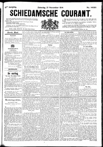 Schiedamsche Courant 1914-11-21