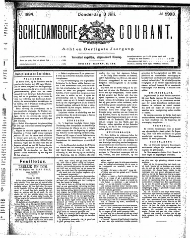 Schiedamsche Courant 1884-07-03