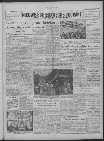 Nieuwe Schiedamsche Courant 1952-07-25