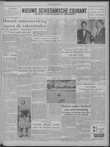 Nieuwe Schiedamsche Courant 1957-06-24
