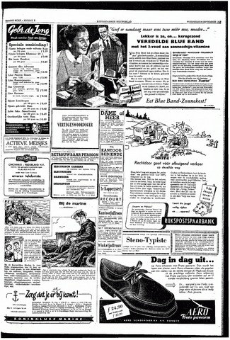 Rotterdamsch Nieuwsblad / Schiedamsche Courant / Rotterdams Dagblad / Waterweg / Algemeen Dagblad 1953-09-09