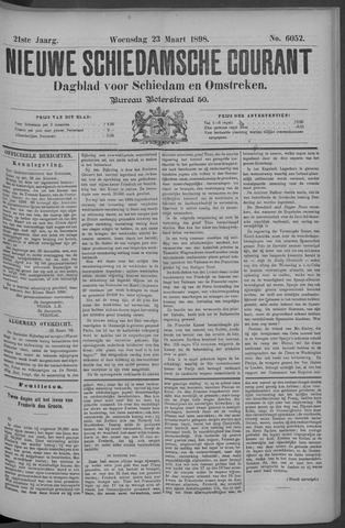 Nieuwe Schiedamsche Courant 1898-03-23