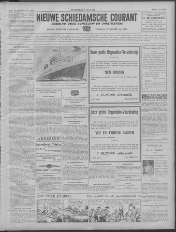 Nieuwe Schiedamsche Courant 1938-07-07