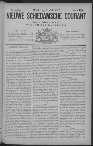 Nieuwe Schiedamsche Courant 1892-07-21