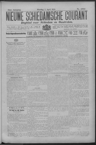 Nieuwe Schiedamsche Courant 1921-04-05