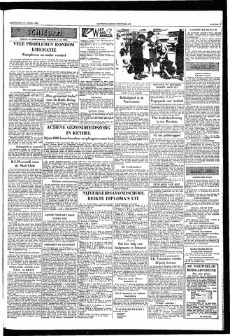 Rotterdamsch Nieuwsblad / Schiedamsche Courant / Rotterdams Dagblad / Waterweg / Algemeen Dagblad 1955-04-13