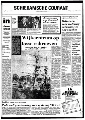 Rotterdamsch Nieuwsblad / Schiedamsche Courant / Rotterdams Dagblad / Waterweg / Algemeen Dagblad 1981-09-22