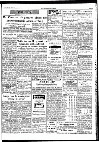 Rotterdamsch Nieuwsblad / Schiedamsche Courant / Rotterdams Dagblad / Waterweg / Algemeen Dagblad 1958-03-04
