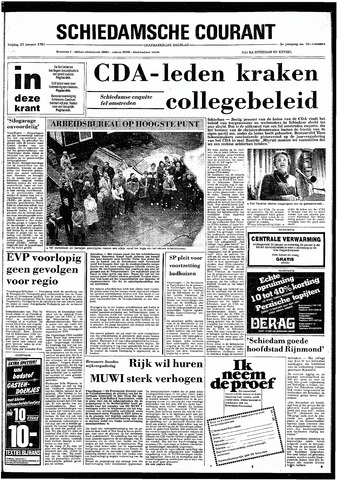Rotterdamsch Nieuwsblad / Schiedamsche Courant / Rotterdams Dagblad / Waterweg / Algemeen Dagblad 1981-01-23