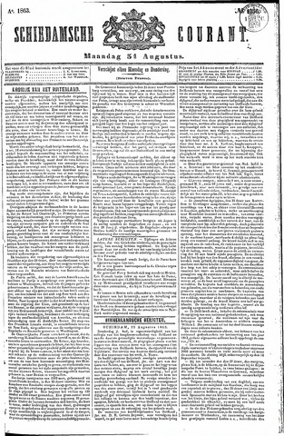 Schiedamsche Courant 1863-08-31