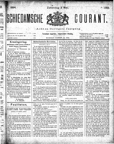 Schiedamsche Courant 1884-05-03