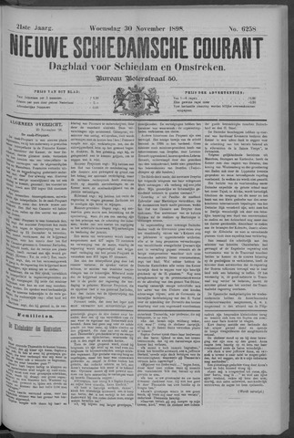 Nieuwe Schiedamsche Courant 1898-11-30
