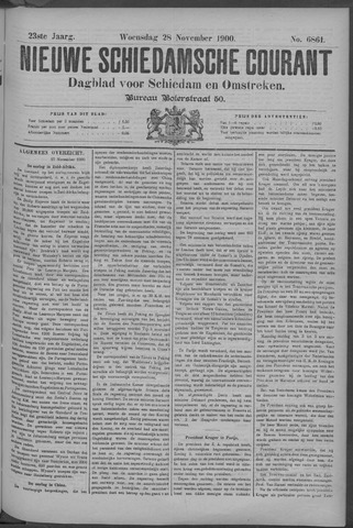 Nieuwe Schiedamsche Courant 1900-11-28