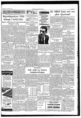 Rotterdamsch Nieuwsblad / Schiedamsche Courant / Rotterdams Dagblad / Waterweg / Algemeen Dagblad 1958-01-14