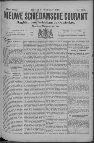 Nieuwe Schiedamsche Courant 1898-09-13