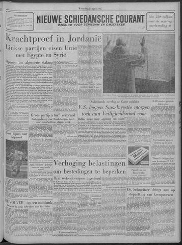 Nieuwe Schiedamsche Courant 1957-04-24