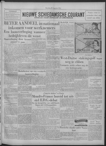 Nieuwe Schiedamsche Courant 1954-08-28