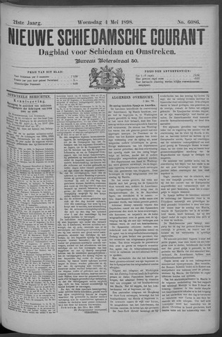 Nieuwe Schiedamsche Courant 1898-05-04