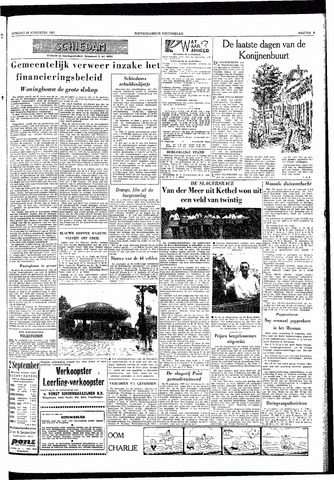 Rotterdamsch Nieuwsblad / Schiedamsche Courant / Rotterdams Dagblad / Waterweg / Algemeen Dagblad 1957-08-20