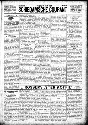 Schiedamsche Courant 1924-04-04