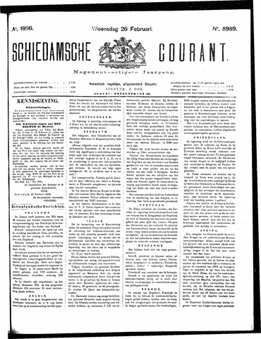 Schiedamsche Courant 1896-02-26