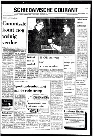 Rotterdamsch Nieuwsblad / Schiedamsche Courant / Rotterdams Dagblad / Waterweg / Algemeen Dagblad 1971-09-09