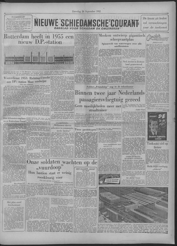 Nieuwe Schiedamsche Courant 1952-09-20