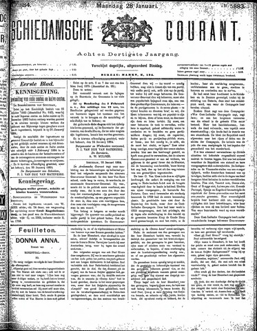 Schiedamsche Courant 1884-01-28