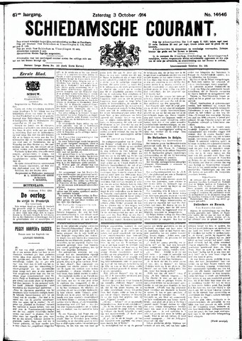 Schiedamsche Courant 1914-10-03