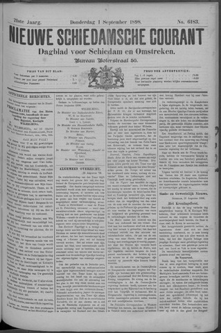 Nieuwe Schiedamsche Courant 1898-09-01