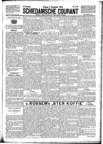 Schiedamsche Courant 1924-12-05