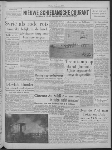 Nieuwe Schiedamsche Courant 1957-09-03