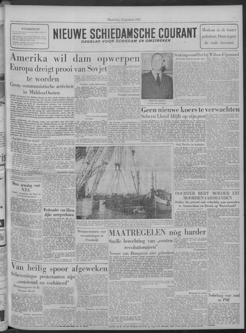 Nieuwe Schiedamsche Courant 1957-01-14