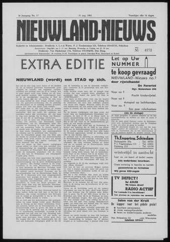Nieuwland Nieuws 1961-08-31
