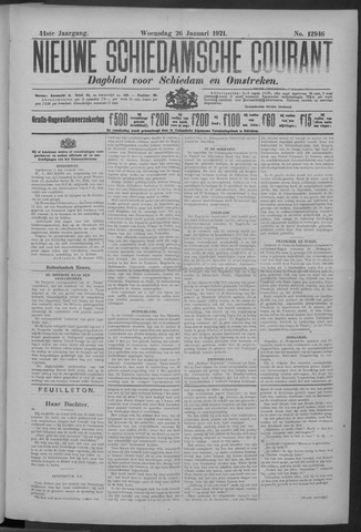 Nieuwe Schiedamsche Courant 1921-01-26