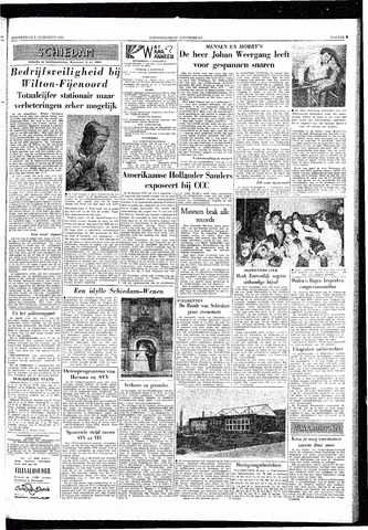 Rotterdamsch Nieuwsblad / Schiedamsche Courant / Rotterdams Dagblad / Waterweg / Algemeen Dagblad 1957-08-08