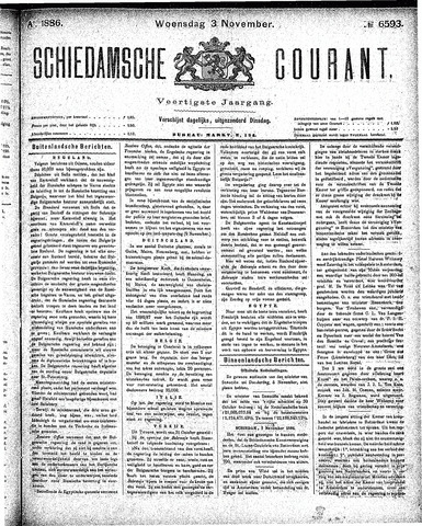 Schiedamsche Courant 1886-11-03
