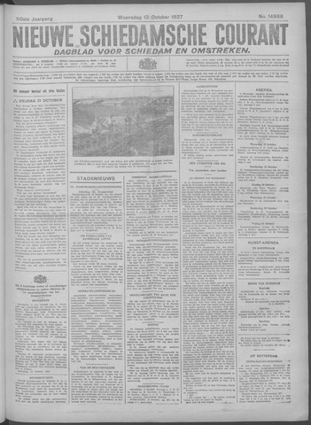Nieuwe Schiedamsche Courant 1927-10-12