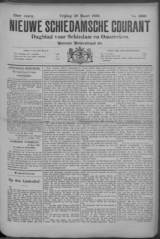 Nieuwe Schiedamsche Courant 1900-03-30
