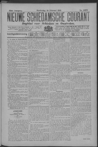 Nieuwe Schiedamsche Courant 1919-02-20