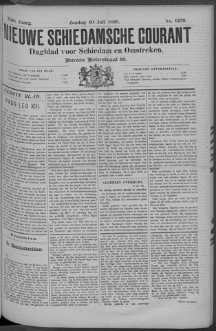 Nieuwe Schiedamsche Courant 1898-07-10