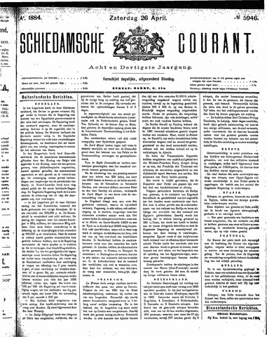 Schiedamsche Courant 1884-04-26