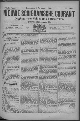 Nieuwe Schiedamsche Courant 1900-11-01