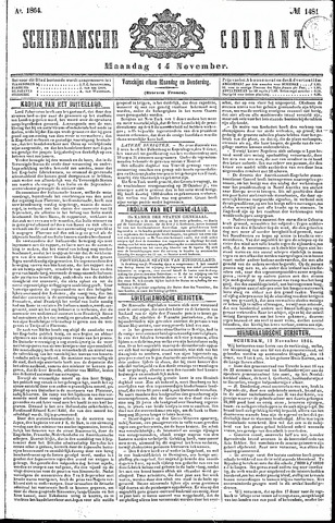 Schiedamsche Courant 1864-11-14